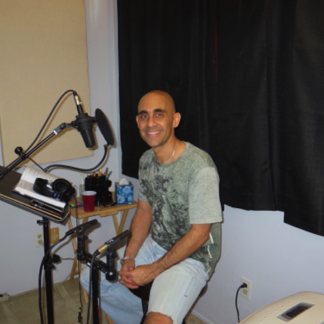 Zeji from Televisa, recording at Lan Media Productions.